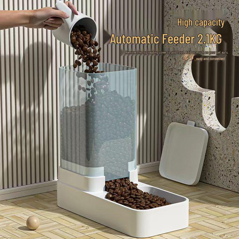 Automatic Pet Water and Food Dispenser - Cat & Dog Bowl and Tray Set