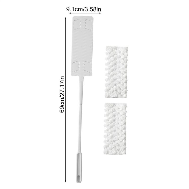 Dusters For Cleaning Retractable Skinny Thin Duster 2 Microfiber Dusting Cloths Washable Extendable Pole Household Cleaning