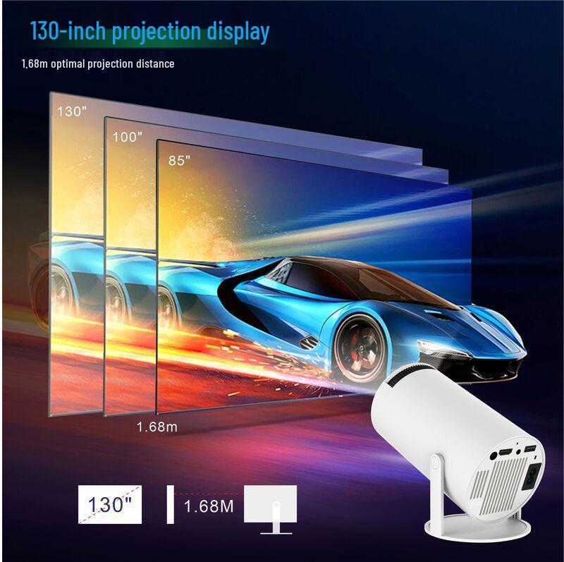 HY300 Mini HD Smart Home Projector for Bedroom Wall