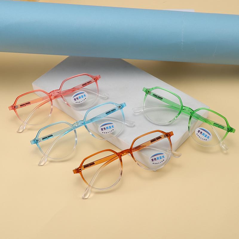 Children Polygon Anti-blue Light Eyeglasses Ultra Light Frame Computer Glasses Protection Portable Eyewear Goggles Spectacle