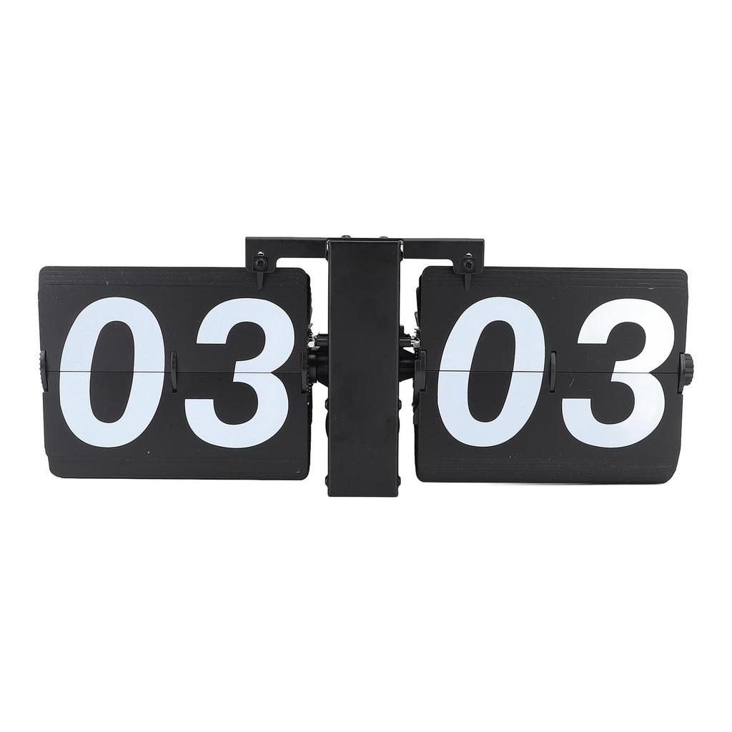 Automatisk Flikklocka Minimalistisk Retro Mekanisk Digital Nedfällbar Klocka för Kontor Skola Hotell