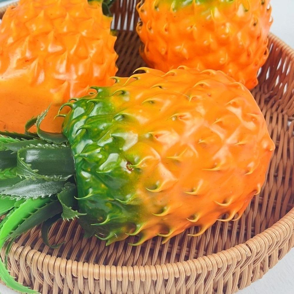 Realistic Artificial Pineapple Tropical Fruits Fake Fruit Props  Fruit Shop Decoration