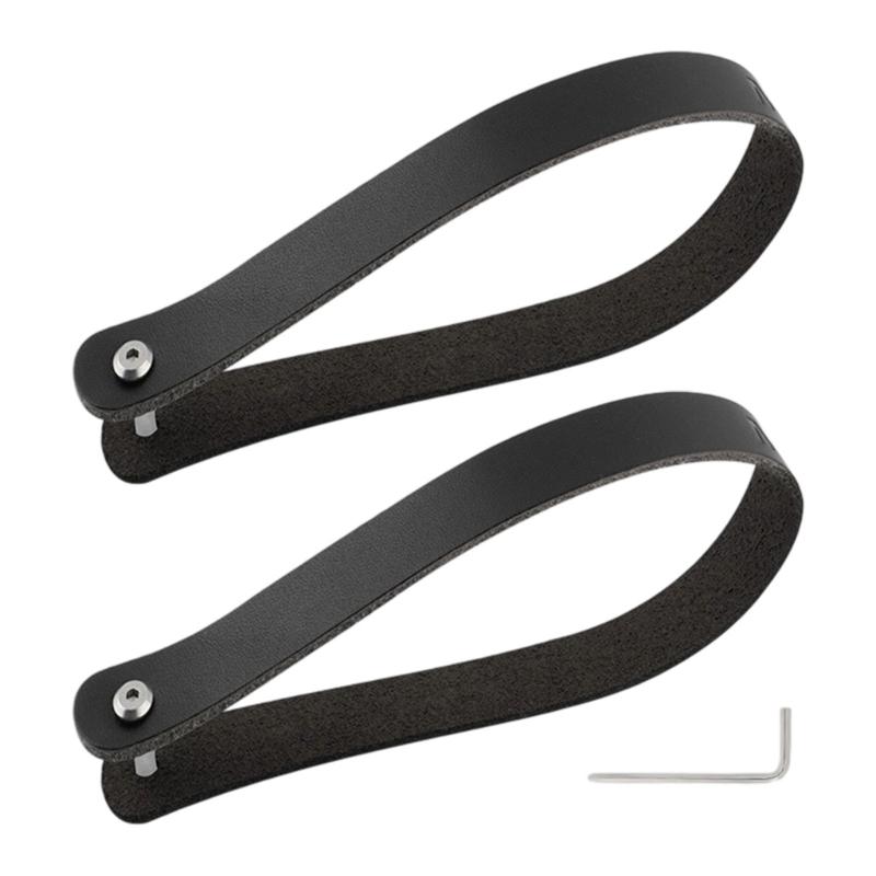 2 Pcs Front Shelf Handle Cycling Accessories Pig Nose Anticcratch Folding Bike Head Bag Pull Belt