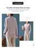 Mom's Winter Plus Velvet Layered Half-High Collar Sweater for Middle-Aged and Elderly Women - Warm Knitwear Base Layer