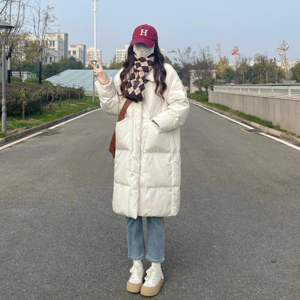 Oversize Bread Clothes Down Cotton-padded Clothes Women's Winter Coats Medium and Long Thick Cotton-padded Jackets New Trendy