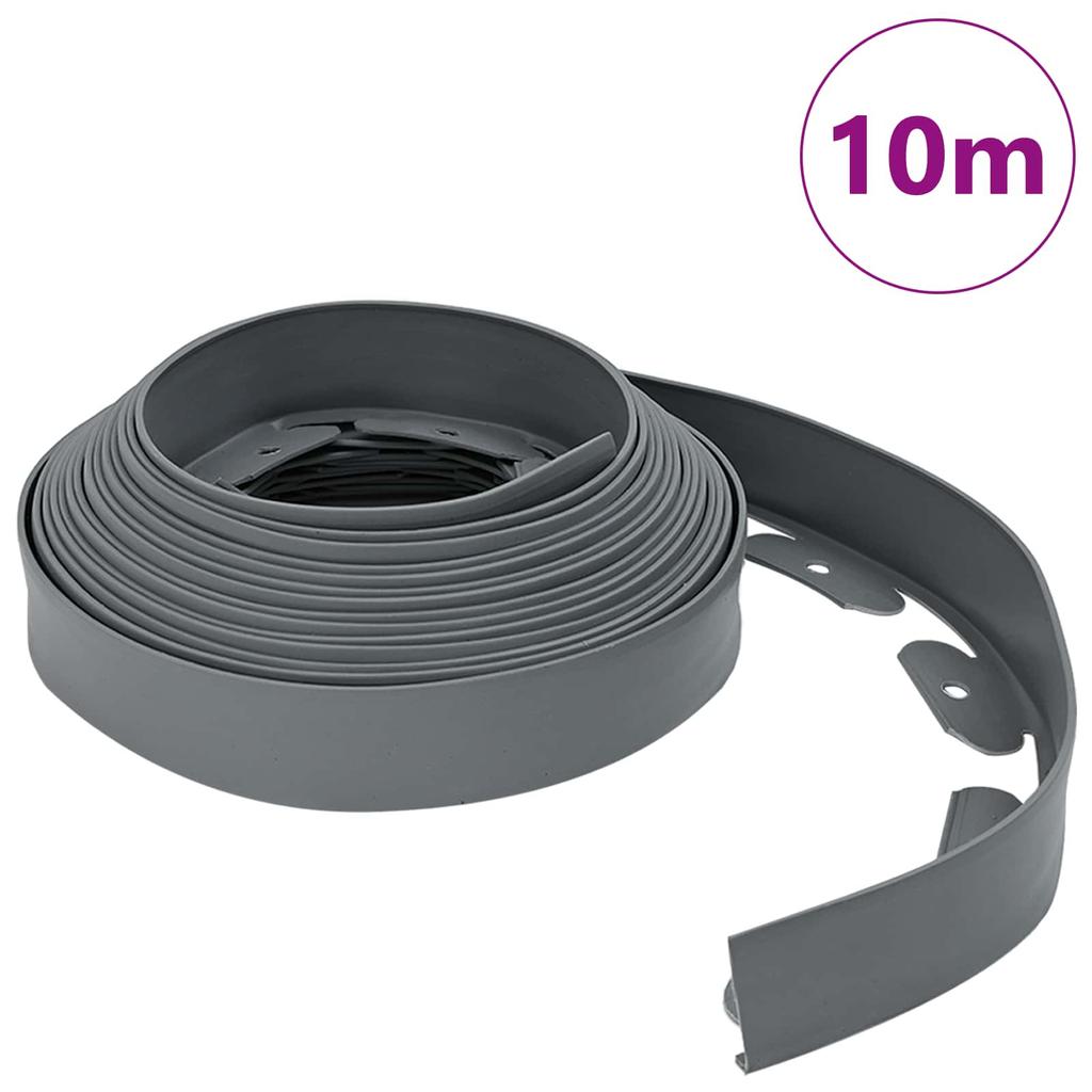 Lawn Edging Grey 1000 X 4 X 5 Cm Plastic