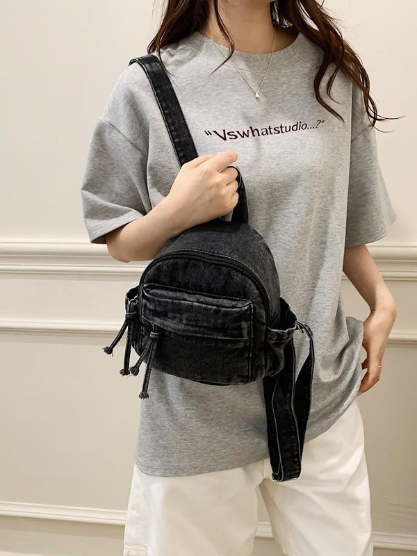 Lightweight Unisex Mini Japanese-Style Denim Backpack for Women and College Students