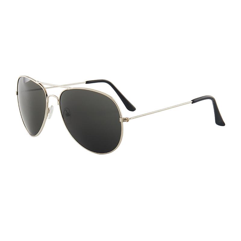 In-Stock Unisex Pilot 3026 Metal Aviator Sunglasses with Aluminum Frame and Spring Legs