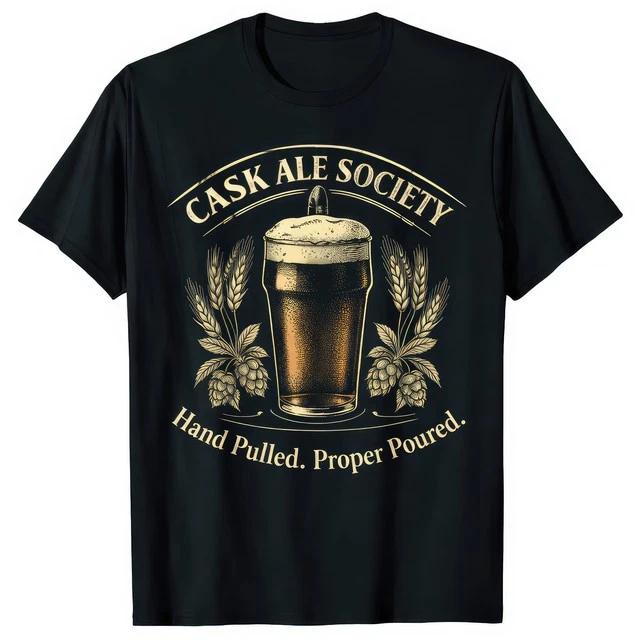 Cask Ale Society Vintage Pub Beer Graphic TShirt S