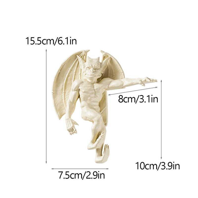 Gothic Gargoyle Resin Door Frame Decoration Monster Statue Halloween Home Display Party Centerpiece For Teens And Couples