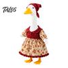 Talos Thanksgiving Porch Goose Outfit, Autumn Dress with Head Scarf for 23 Inch Statue, Outdoor Garden Yard Decor