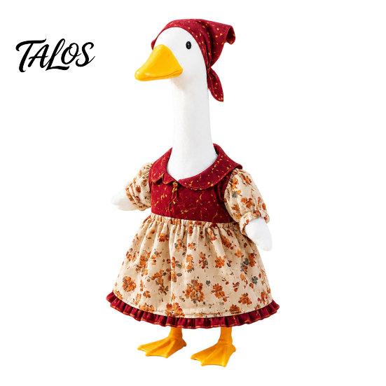 Talos Thanksgiving Porch Goose Outfit, Autumn Dress with Head Scarf for 23 Inch Statue, Outdoor Garden Yard Decor