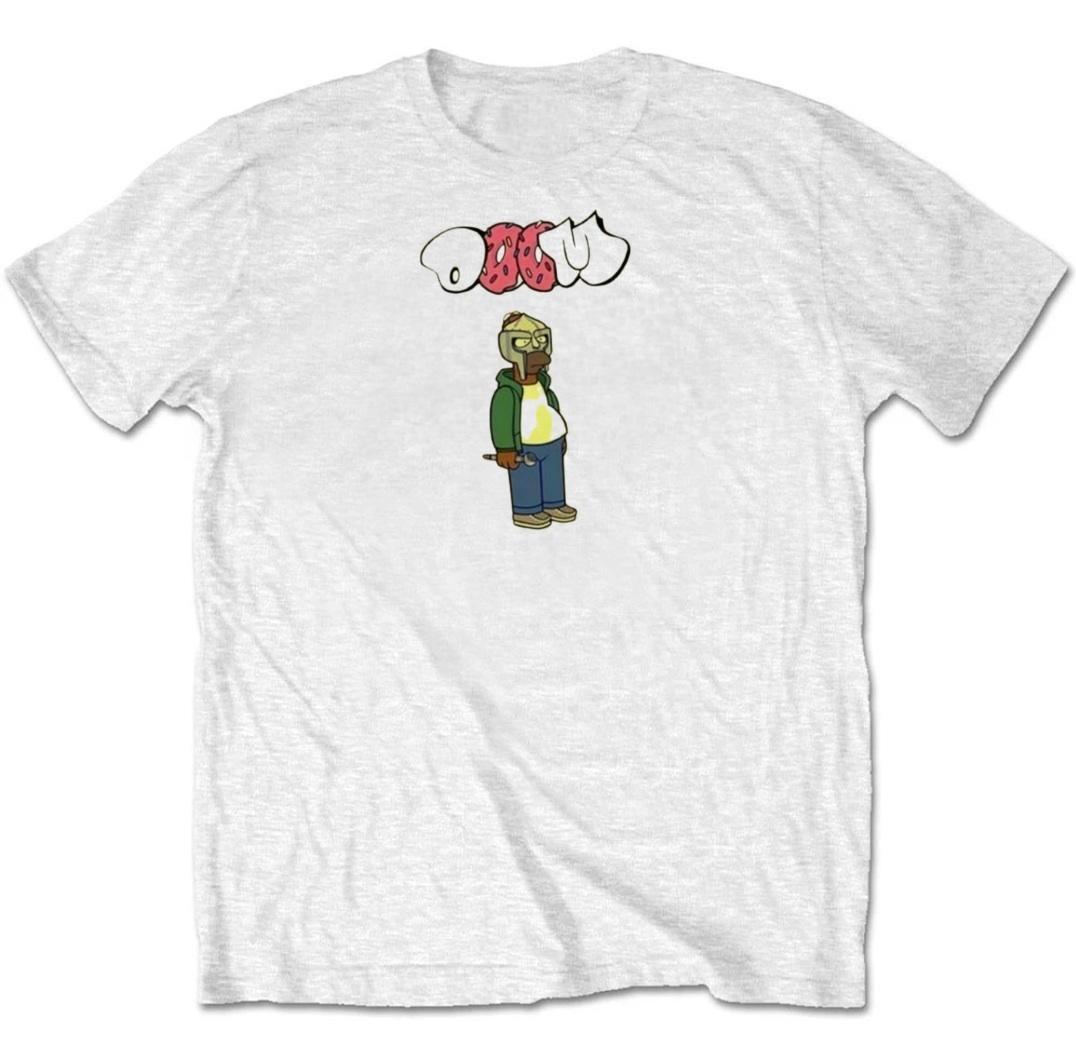 MF Doom Rapper Doughnut Graphic Mens T-Shirt S