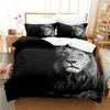 Hot Bedding Set Adults Winter Duvet Cover Sets Kids,twin Full Queen King Bedroom Set 3D Wolf, Tiger, Lion Housse De Couette