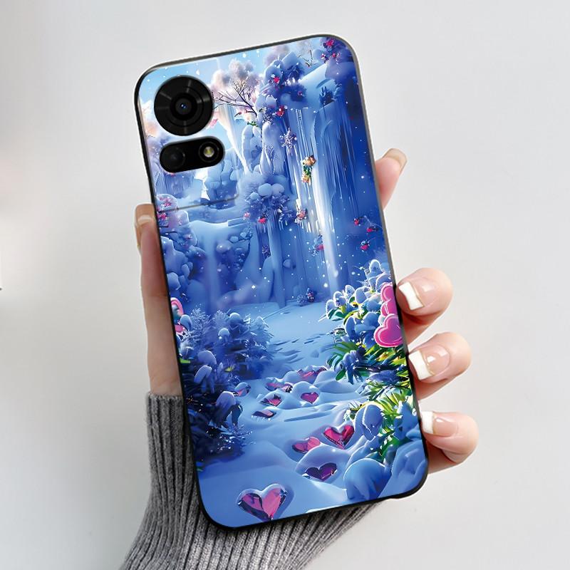 Cute Case For TCL K23 / TCL K24 Funda TCL 50 LE T510SPP Capa Printing Shell Protective Cover Soft Silicone Cartoon Black Casing