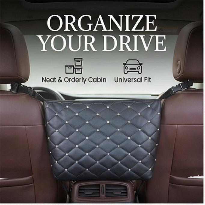

Сумка-органайзер для щілини автомобільного сидіння – Органайзер зі шкірозамінника для використання між сидіннями та як сумка 37*12*26cm чорний