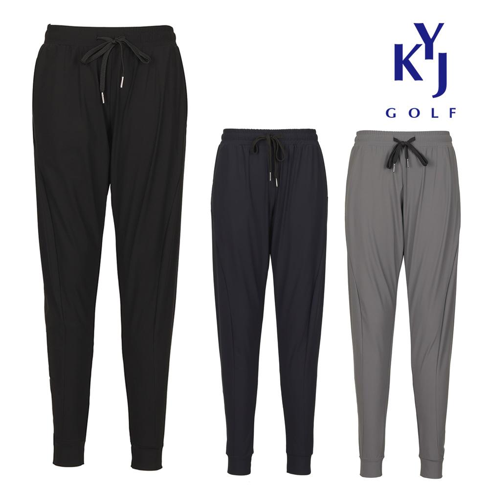 KIM YOUNG JOO GOLF Summer Women'S Ice Stretch Crotch Length Jogger Pants Knmlsl71