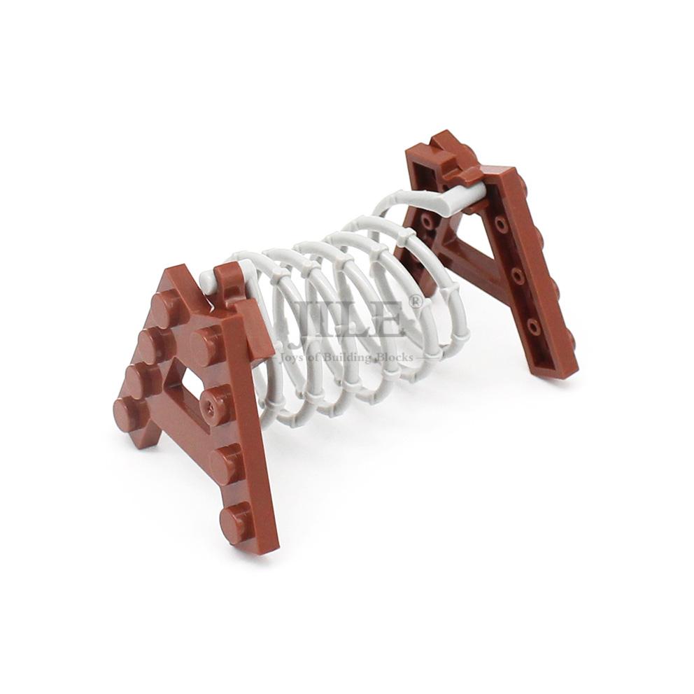 

MOC Военная база Баррикада из колючей проволоки Блокпост Сделай сам Просвещающие Строительные блоки Кирпичики Совместимые с Городскими Уличными Частицами