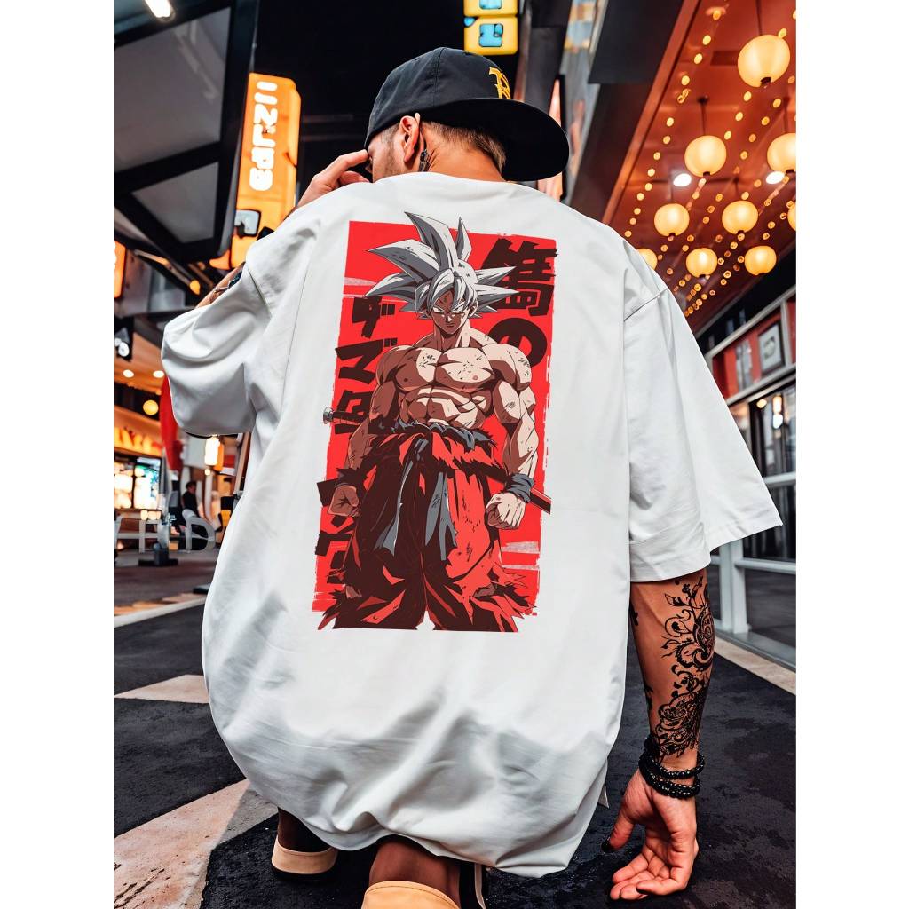 Dragon Ball Super Japanischer Anime Herren Damen Sommer T-Shirts Lässig Sport Fitness Locker Übergroß Bequem Baumwolle Kurze Ärmel