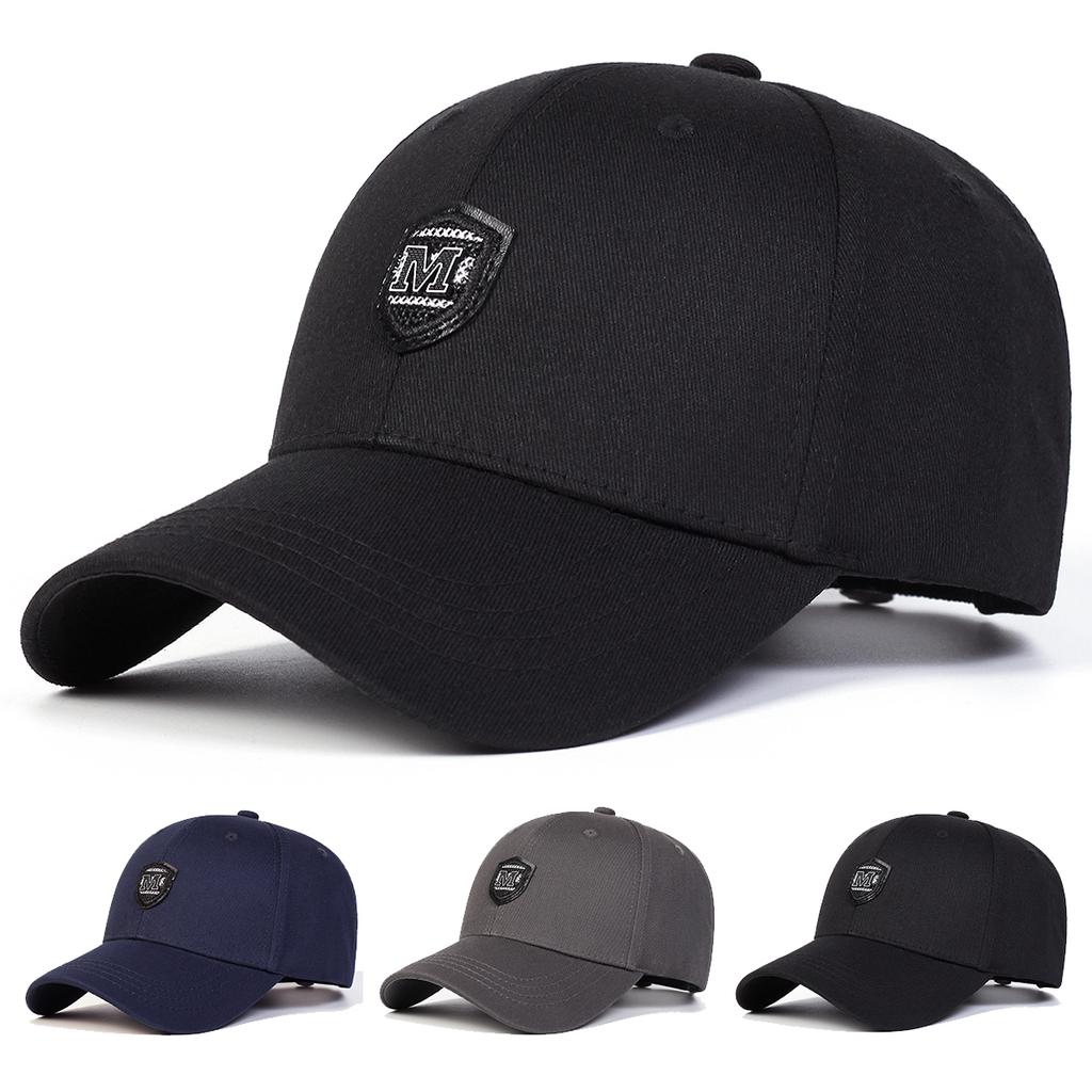 Unisex M Letter Label Baseball Caps Spring Autumn Outdoor Adjustable Casual Hats Sunscreen Hat