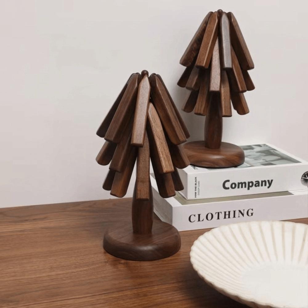 Tree Shaped Placemat Heat Resistant Trivet Artful Insulation Mat Home