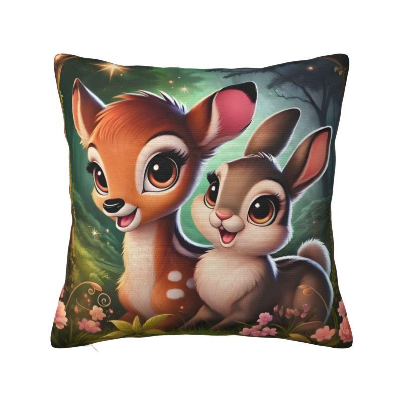 Custom Disney Film Bambi Cartoon Luxury Pillow Cover Living Room Decoration Anime Deer Cute Car Cushion