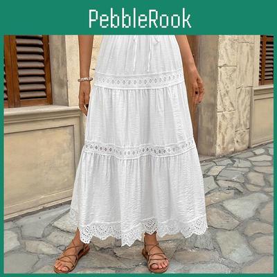 Print Womens Vezfaa Solid Color Casual Summer Spring Skirts