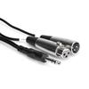 Hosa SRC-204 4m Stereo Phone Male To XLR MaleXLR Female Insertion Cable
