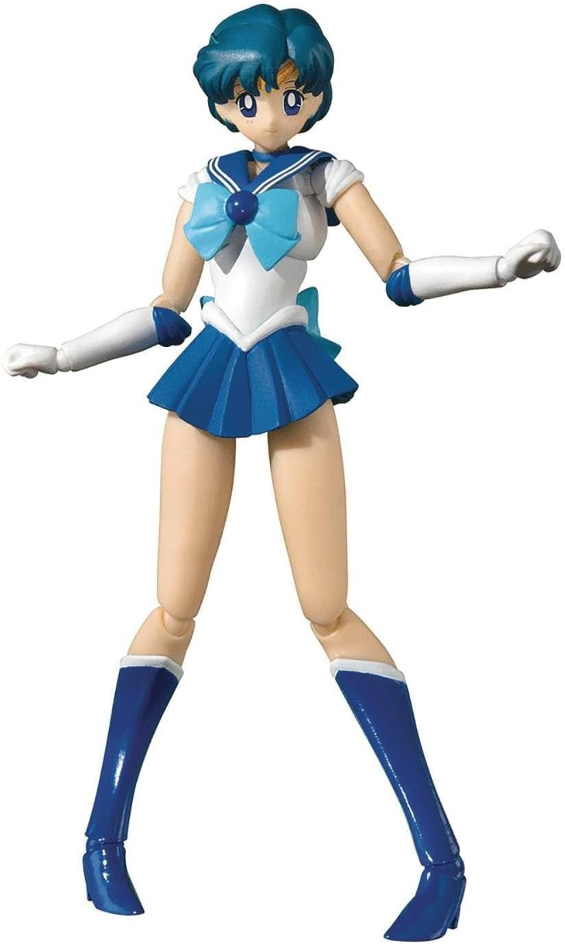 

TAMASHII NATIONS Pretty Guardian Sailor Moon Sailor Mercury Color 140mm ABS PVC Painted Movable Figure S.H.Figuarts -Animation Edition- Approx. & бежевый