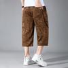 Plus Size 4XL-10XL Oversize Calf-length Pants for Men Summer Fashion Streetwear Elastic Waist Short Pants
