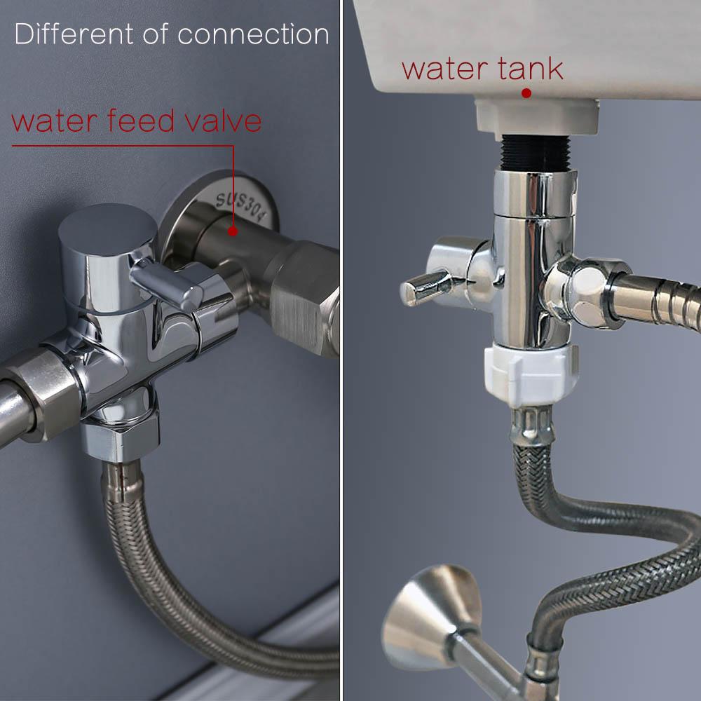 Handheld Bidet Sprayer Set For Toilet Hand Bidet Faucet Bathroom Hand Sprayer Shower Head Stainless Steel Material
