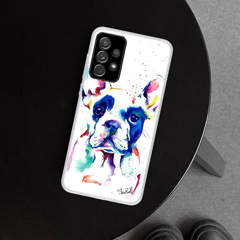 French Bulldog Dog Animal Phone Case for Samsung Galaxy A17 A16 A26 A36 A56 A57 A37 A15 A25 A35 A55 A14 A24 A34 A54 A13 A23 A33