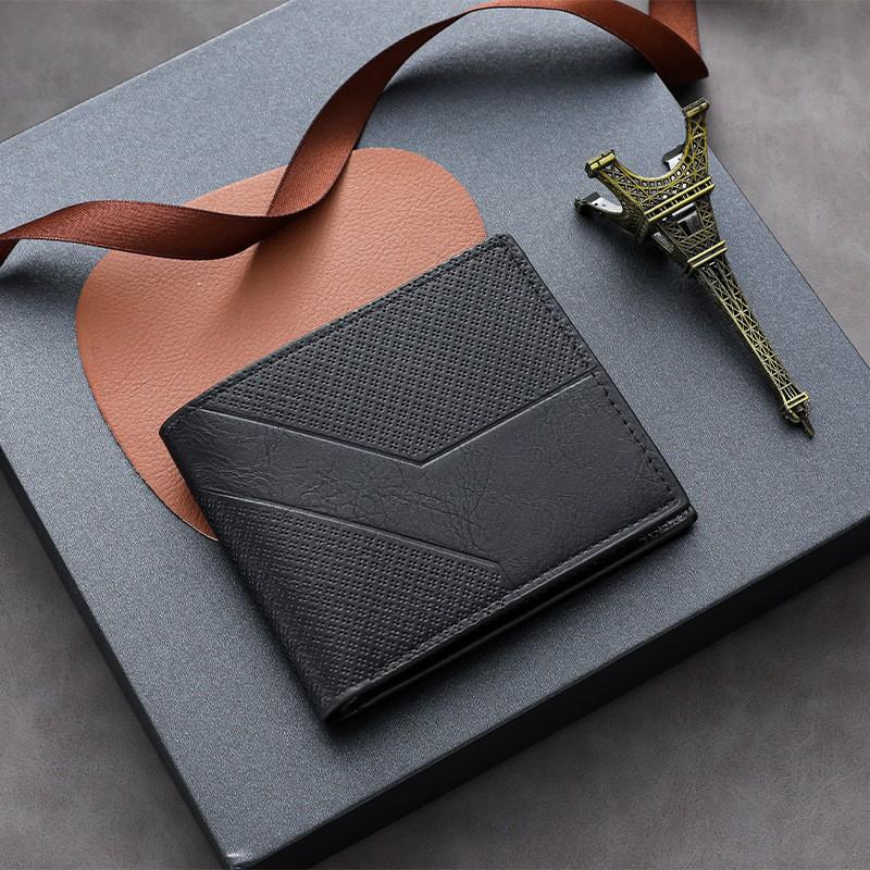 

Zero Wallet Multi Functional Business Leisure Men s Large Capacity Fashion Waterproof Card Bag Storage 12X10X2 чёрный