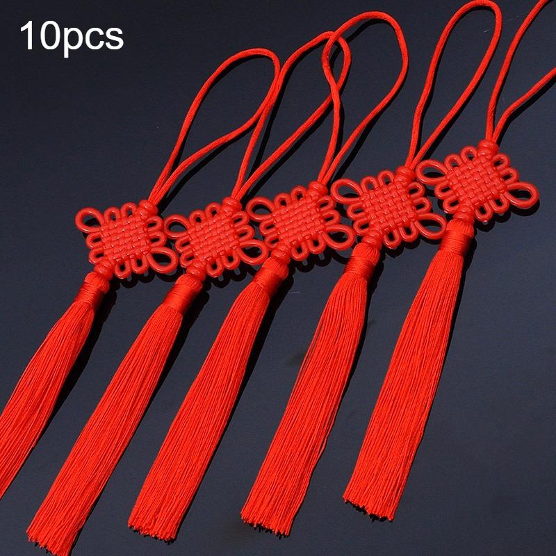 5pcs/10pcs Chinese Knot Chinese New Year Hanging Decoration Chinese Knot Tassel Hanging for Family Parties Events New Year Gifts
