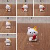 Mini Lucky Cat Car Ornaments Cute Simple Fortune Cat Figurines Realistic Lovely Cat Micro Landscape Ornament Automotive Interior
