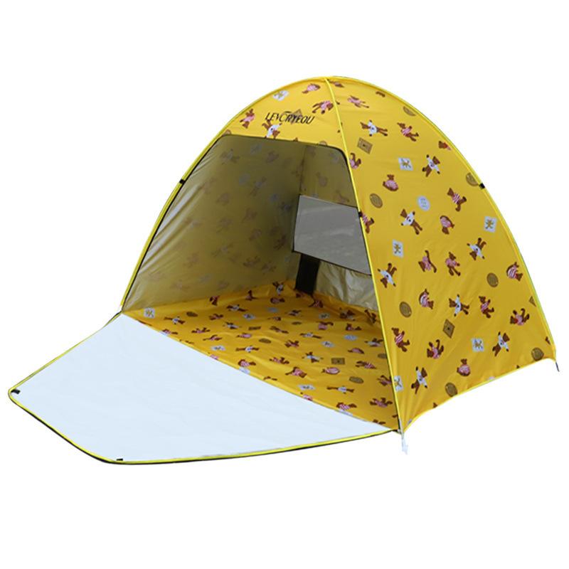 

Двойной открытый солнцезащитный зонт для улицы, суперлегкая маленькая палатка для пляжных детей, для отдыха, полностью автоматическая