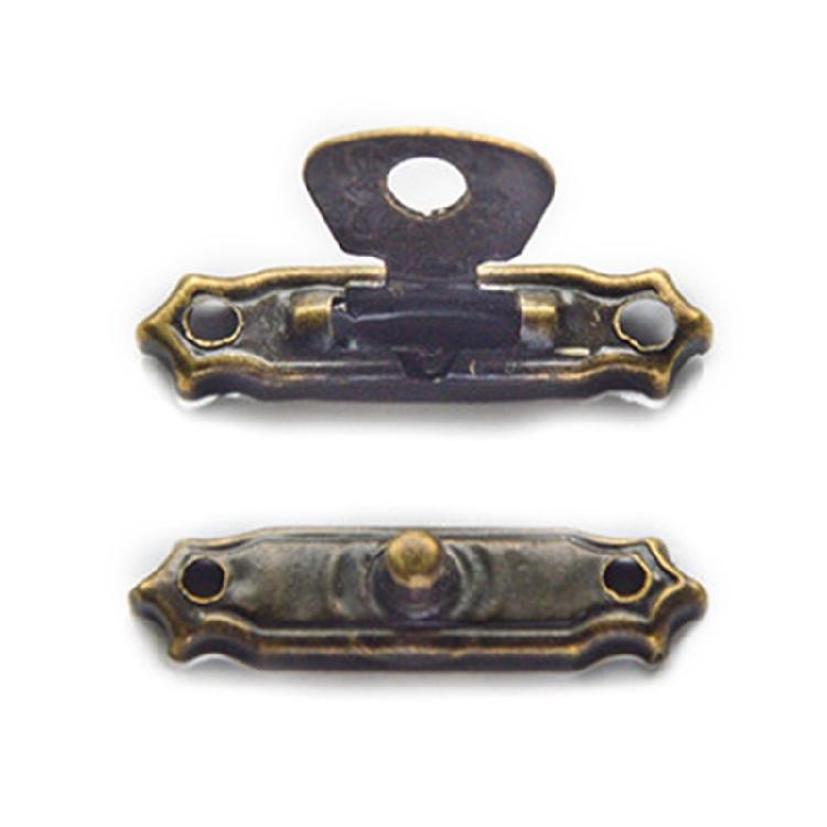 Jewelry Storage Hardware Fastener with Screws for Wooden Chests, Decorative Metal 10Pcs for Repair and DIY Projects