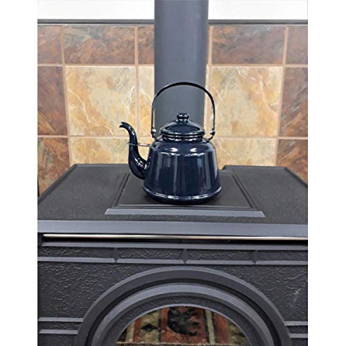 DutchWest Japan Retro Enamel Kettle, Induction Compatible, Navy, RTK-05, 2.3L