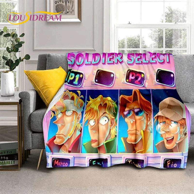 Metal Slug Classic Retro Game Cartoon Soft Flannel Blanket for Beds Bedroom Sofa Picnic,Throw Blanket for Cover Outdoor Leisure
