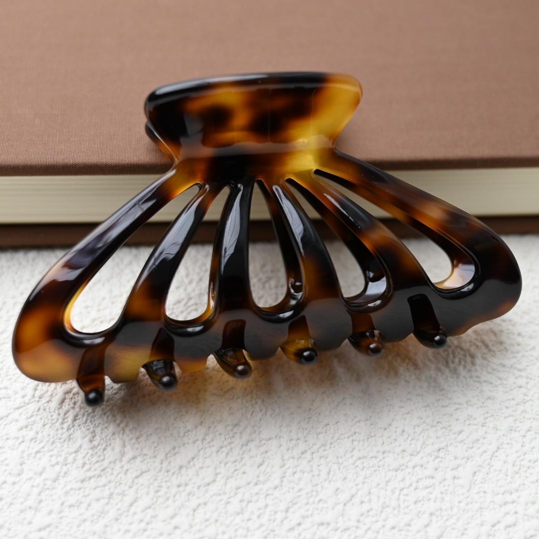 

Французская мода Ацетатный зажим-краб для волос Розовый Заколки-крабы для волос для девочек и женщин Средний размер Аксессуары для волос