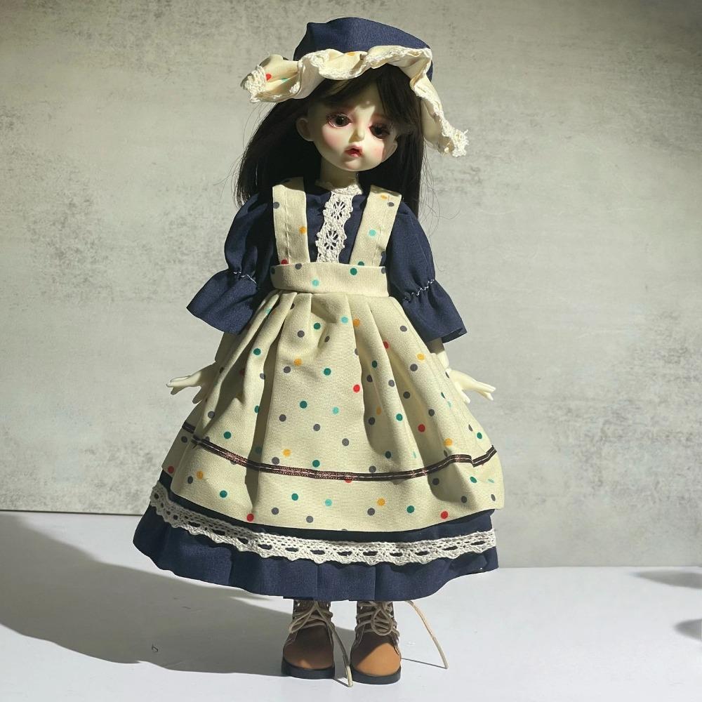 Niedliches 30cm Puppenoutfit Ersatzkleidung 1/6 BJD Puppe Prinzessinnenkleid Set Sweet Lolita Dienstmädchenkleidung Puppenzubehör Mädchengeschenk