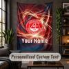 Wall Tapestry Aberdeen FC Print Custom Name Text Wall Hanging Home Decor