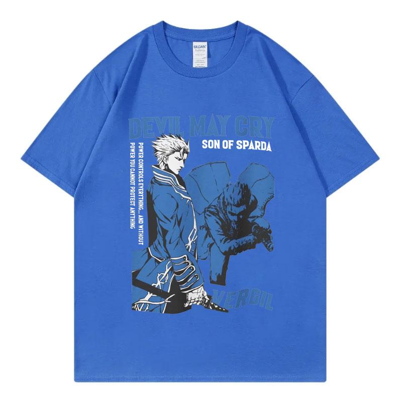 Hot Game Devil May Cry Graphic T Shirts Fashion Vintage Oversized Short Sleeve Tshirt Unisex Casual Cotton Tshirts Streetwear