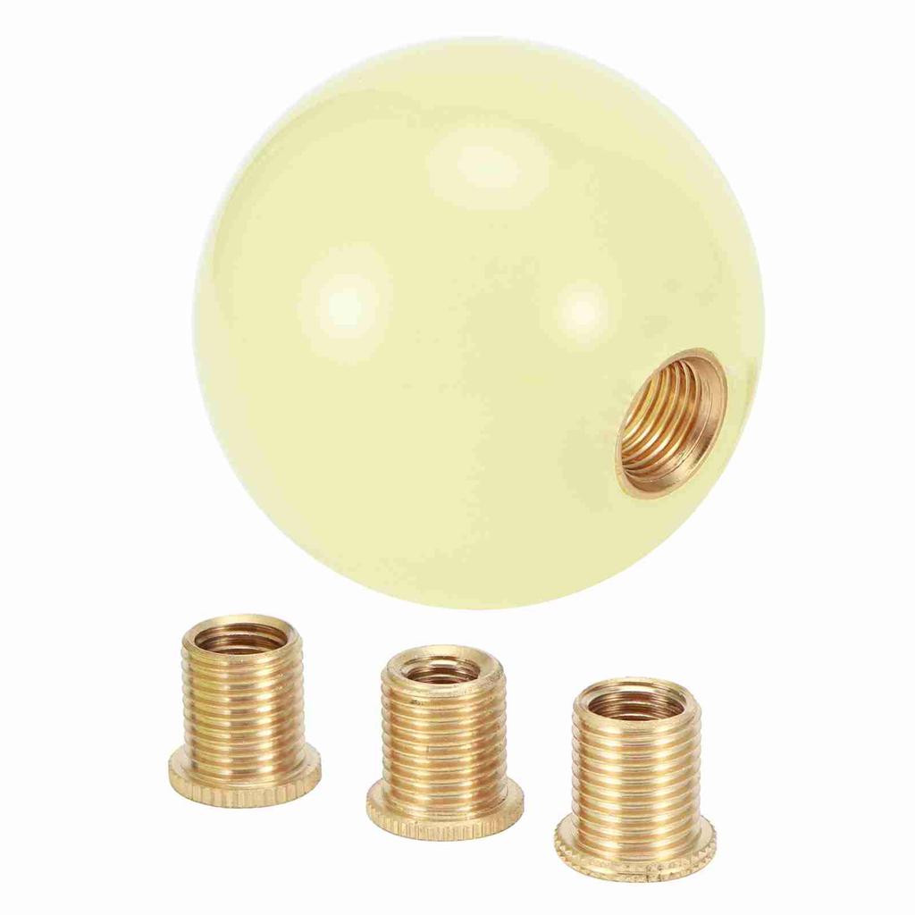M12x1.25 Växelspaksknopp Fluorescerande Växelspaksknopp Akrylspak Handkula med M8M10x1.25 M10x1.5
