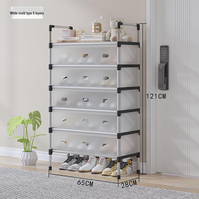 Shoe Cabinet 1.0: Classic Multi-Layer Dustproof Entryway Rack for Household