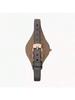 ES3077 Fossil Women's Quartz Leather Strap 3-Hand Watch with Stainless Steel Case and Glass.