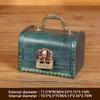 Wooden Antique Storage Box Medieval Vintage Suitcase Treasure Chest Necklaces Jewelry Organizer Gift Box with Lock Big Photo Box