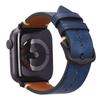 Frosted Brown Genuine Leather Watch Strap Replacement for Apple Watch Series 7 8 SE Custom Wristband Replacement Accessory