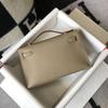 Nuova borsa da donna in vera pelle, mini generazione, alla moda, portatile, con palmo in pelle bovina di primo strato, 22 cm