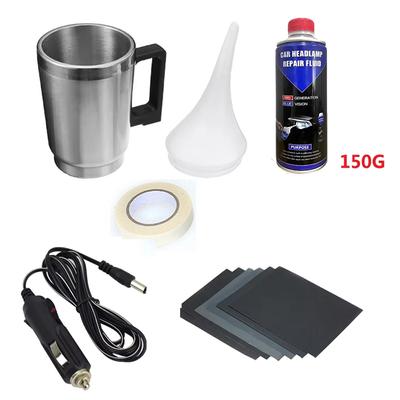 Kit de restauração de faróis de carro Acessórios para carros Ferramenta de polimento para reparo de faróis Antirriscos Detalhamento de faróis Limpeza Manutenção